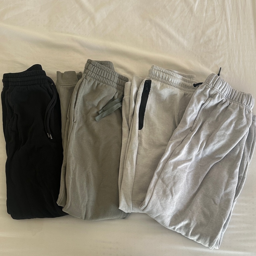 Kids Jogger Pants Set - Black, Gray, and Green
